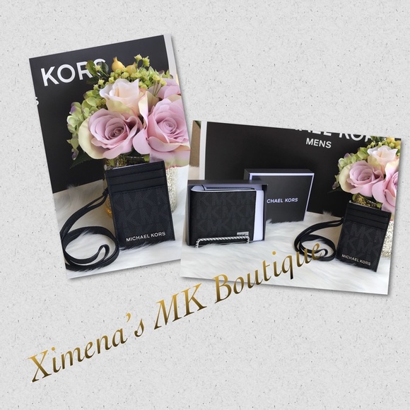 🌷MICHAEL KORS Black Signature Mens Backpack Set - Picture 7 of 8